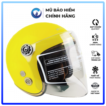 Mũ Bảo Hiểm 3/4 Đầu Có Kính Blue Sea A100K - Nhiều Màu - Chính hãng