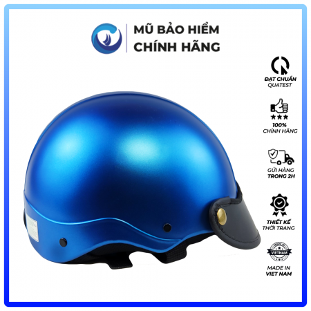 Mũ Bảo Hiểm 1/2 Đầu Blue Sea A104 - Sơn Mờ - Chính hãng