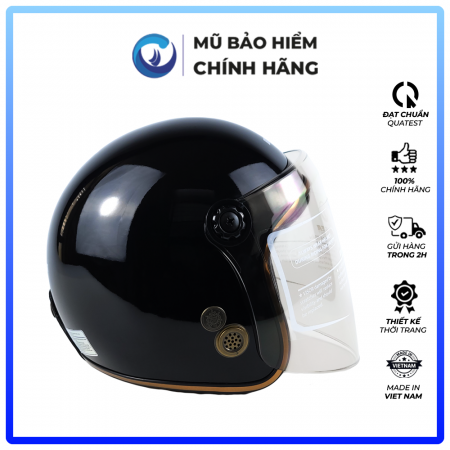 Mũ Bảo Hiểm 3/4 Đầu Có Kính Blue Sea A100K - Nhiều Màu - Chính hãng